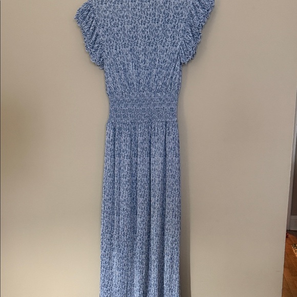 Nordstrom Chelsea 28 Women's Floral Wrap Midi Dress in Light Blue - Picture 6 of 11